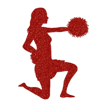 Samolepicí dekorace na vozidlo Roztleskávačka 002 pravá (86 - Ultra Metalic červená) SAMOLEPKA NA AUTO, NÁLEPKA, FÓLIE, POLEP, TUNING, VLASTNÍ TEXT, TISK, AUTOSAMOLEPKY.cz, POLEPY, OBRÁZEK, LOGO, 3D STICKERS