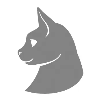 Samolepící dekorace Kočka 006 levá (17 - šedá) SAMOLEPKA NA AUTO, NÁLEPKA, FÓLIE, POLEP, TUNING, VLASTNÍ TEXT, TISK, AUTOSAMOLEPKY.cz, POLEPY, OBRÁZEK, LOGO, 3D STICKERS