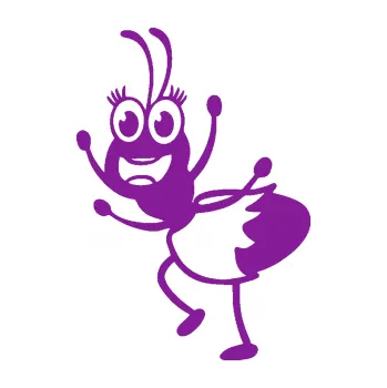 Samolepicí dekorace na vozidlo Paní mravencová levá (14 - fialová) SAMOLEPKA NA AUTO, NÁLEPKA, FÓLIE, POLEP, TUNING, VLASTNÍ TEXT, TISK, AUTOSAMOLEPKY.cz, POLEPY, OBRÁZEK, LOGO, 3D STICKERS