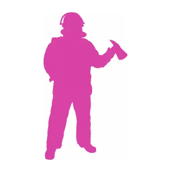 Samolepící dekorace Hasič 010 pravá (16 - růžová) SAMOLEPKA NA AUTO, NÁLEPKA, FÓLIE, POLEP, TUNING, VLASTNÍ TEXT, TISK, AUTOSAMOLEPKY.cz, POLEPY, OBRÁZEK, LOGO, 3D STICKERS