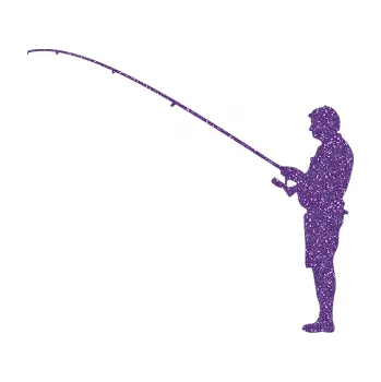 Polep vozidla SAMOLEPKA Rybář 008 levá (87 - Ultra Metalic fialová) NA AUTO, NÁLEPKA, FÓLIE, POLEP, TUNING, VLASTNÍ TEXT, TISK, AUTOSAMOLEPKY.cz, POLEPY, OBRÁZEK, LOGO, SAMOLEPKY