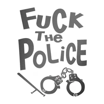 Polep vozidla SAMOLEPKA Fuck the police 002 (41 - grafitová metalíza) NA AUTO, NÁLEPKA, FÓLIE, POLEP, TUNING, VLASTNÍ TEXT, TISK, AUTOSAMOLEPKY.cz, POLEPY, OBRÁZEK, LOGO, SAMOLEPKY