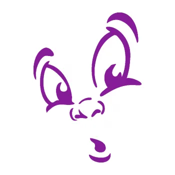 Samolepící dekorace Obličej 002 levá překvapený (14 - fialová) SAMOLEPKA NA AUTO, NÁLEPKA, FÓLIE, POLEP, TUNING, VLASTNÍ TEXT, TISK, AUTOSAMOLEPKY.cz, POLEPY, OBRÁZEK, LOGO, 3D STICKERS