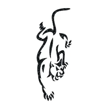 Polep vozidla SAMOLEPKA Panterka pravá (85 - Ultra Metalic černá) NA AUTO, NÁLEPKA, FÓLIE, POLEP, TUNING, VLASTNÍ TEXT, TISK, AUTOSAMOLEPKY.cz, POLEPY, OBRÁZEK, LOGO, SAMOLEPKY