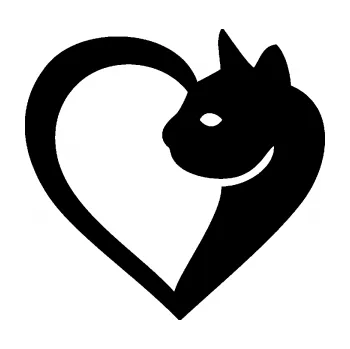 Samolepící dekorace SAMOLEPKA Kočka love 001 pravá (01 - černá) NA AUTO, NÁLEPKA, FÓLIE, POLEP, TUNING, VLASTNÍ TEXT, TISK, AUTOSAMOLEPKY.cz, POLEPY, OBRÁZEK, LOGO, SAMOLEPKY