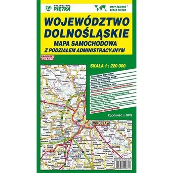 Cestování Województwo Dolnośląskie 1:220 000 mapa samoch.