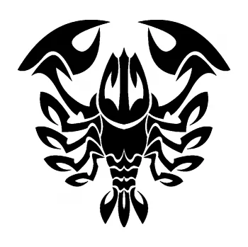 Samolepící dekorace Rak 003 (01 - černá) SAMOLEPKA NA AUTO, NÁLEPKA, FÓLIE, POLEP, TUNING, VLASTNÍ TEXT, TISK, AUTOSAMOLEPKY.cz, POLEPY, OBRÁZEK, LOGO, 3D STICKERS