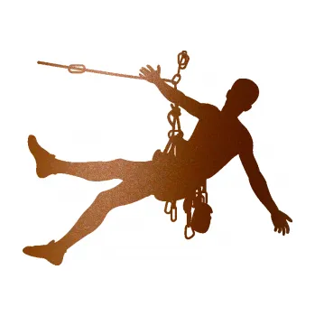 Samolepicí dekorace na vozidlo Horolezec 002 pravá (44 - měděná metalíza) SAMOLEPKA NA AUTO, NÁLEPKA, FÓLIE, POLEP, TUNING, VLASTNÍ TEXT, TISK, AUTOSAMOLEPKY.cz, POLEPY, OBRÁZEK, LOGO, 3D STICKERS