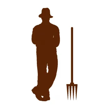 Samolepící dekorace Farmář 001 pravá (15 - hnědá) SAMOLEPKA NA AUTO, NÁLEPKA, FÓLIE, POLEP, TUNING, VLASTNÍ TEXT, TISK, AUTOSAMOLEPKY.cz, POLEPY, OBRÁZEK, LOGO, 3D STICKERS