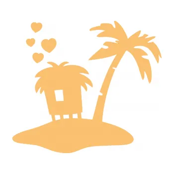 Samolepící dekorace Ostrov 001 pravá (08 - béžová) SAMOLEPKA NA AUTO, NÁLEPKA, FÓLIE, POLEP, TUNING, VLASTNÍ TEXT, TISK, AUTOSAMOLEPKY.cz, POLEPY, OBRÁZEK, LOGO, 3D STICKERS