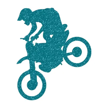 Samolepící dekorace Motorka 020 levá motokros (92 - Ultra Metalic tyrkysová) SAMOLEPKA NA AUTO, NÁLEPKA, FÓLIE, POLEP, TUNING, VLASTNÍ TEXT, TISK, AUTOSAMOLEPKY.cz, POLEPY, OBRÁZEK, LOGO, 3D STICKERS