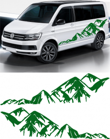 Samolepka na auto Samolepka hory 002 (20 - tmavě zelená) NÁLEPKA, FÓLIE, POLEPY, TUNING, VLASTNÍ TEXT, TISK, AUTOSAMOLEPKY.cz, SAMOLEPKY, OBRÁZEK, LOGO, VÝROBA, PRODEJ