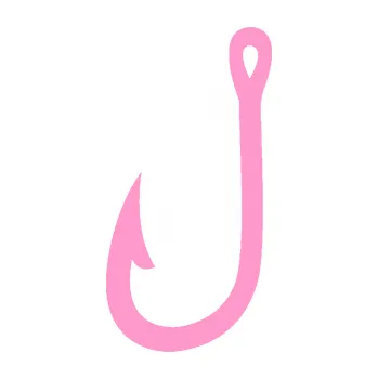 Polep vozidla SAMOLEPKA Háček na ryby 001 levá (24 - světle růžová) NA AUTO, NÁLEPKA, FÓLIE, POLEP, TUNING, VLASTNÍ TEXT, TISK, AUTOSAMOLEPKY.cz, POLEPY, OBRÁZEK, LOGO, SAMOLEPKY