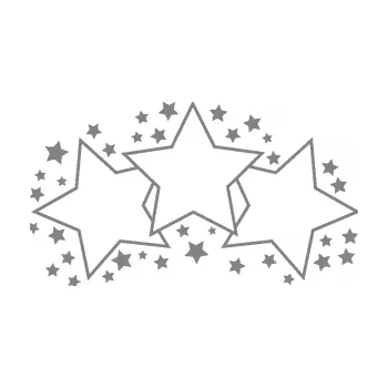 Samolepící dekorace SAMOLEPKA Hvězdy a hvězdičky dekor (17 - šedá) NA AUTO, NÁLEPKA, FÓLIE, POLEP, TUNING, VLASTNÍ TEXT, TISK, AUTOSAMOLEPKY.cz, POLEPY, OBRÁZEK, LOGO, SAMOLEPKY