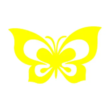 Samolepící dekorace Motýl 013 (05 - žlutá citron) SAMOLEPKA NA AUTO, NÁLEPKA, FÓLIE, POLEP, TUNING, VLASTNÍ TEXT, TISK, AUTOSAMOLEPKY.cz, POLEPY, OBRÁZEK, LOGO, 3D STICKERS