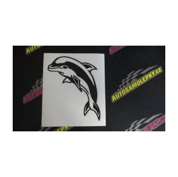 Samolepící dekorace SAMOLEPKA Delfín 001 levá (10 - červená) NA AUTO, NÁLEPKA, FÓLIE, POLEP, TUNING, VLASTNÍ TEXT, TISK, AUTOSAMOLEPKY.cz, POLEPY, OBRÁZEK, LOGO, SAMOLEPKY