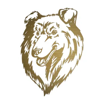 Polep vozidla SAMOLEPKA Pes 036 levá Kolie (64 - škrábaný kov zlatý) NA AUTO, NÁLEPKA, FÓLIE, POLEP, TUNING, VLASTNÍ TEXT, TISK, AUTOSAMOLEPKY.cz, POLEPY, OBRÁZEK, LOGO, SAMOLEPKY