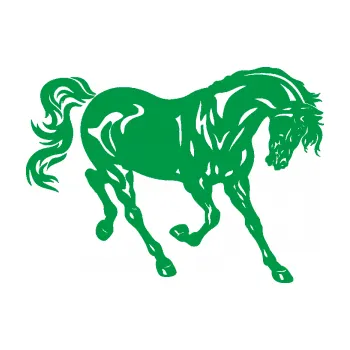 Samolepící dekorace Kůň 056 pravá (12 - zelená) SAMOLEPKA NA AUTO, NÁLEPKA, FÓLIE, POLEP, TUNING, VLASTNÍ TEXT, TISK, AUTOSAMOLEPKY.cz, POLEPY, OBRÁZEK, LOGO, 3D STICKERS