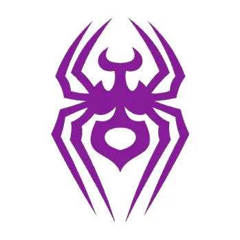 Samolepící dekorace SAMOLEPKA Pavouk 008 (14 - fialová) NA AUTO, NÁLEPKA, FÓLIE, POLEP, TUNING, VLASTNÍ TEXT, TISK, AUTOSAMOLEPKY.cz, POLEPY, OBRÁZEK, LOGO, SAMOLEPKY