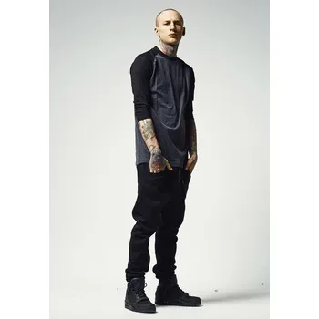 Pánské oblečení Urban Classics Contrast 3/4 Sleeve Raglan Tee cha/blk - M