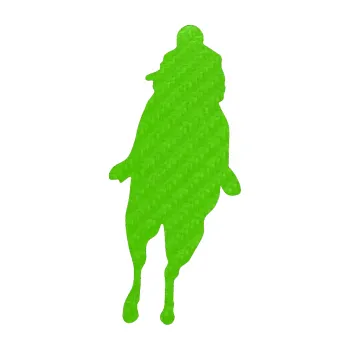 Samolepící dekorace SAMOLEPKA Kůň 018 pravá s jezdcem (58 - 3D karbon zelený kawasaki) NA AUTO, NÁLEPKA, FÓLIE, POLEP, TUNING, VLASTNÍ TEXT, TISK, AUTOSAMOLEPKY.cz, POLEPY, OBRÁZEK, LOGO, SAMOLEPKY