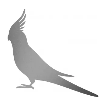 Samolepicí dekorace na vozidlo Papoušek 002 levá (42 - stříbrná metalíza) SAMOLEPKA NA AUTO, NÁLEPKA, FÓLIE, POLEP, TUNING, VLASTNÍ TEXT, TISK, AUTOSAMOLEPKY.cz, POLEPY, OBRÁZEK, LOGO, 3D STICKERS