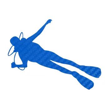 Polep vozidla SAMOLEPKA Potápěč 004 levá (57 - 3D karbon modrý) NA AUTO, NÁLEPKA, FÓLIE, POLEP, TUNING, VLASTNÍ TEXT, TISK, AUTOSAMOLEPKY.cz, POLEPY, OBRÁZEK, LOGO, SAMOLEPKY