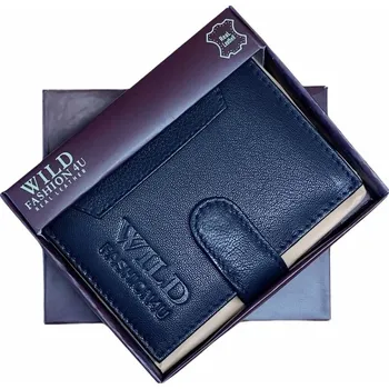 Peněženka WILD FASHION4U Kožené pouzdro na karty a doklady gt-1123-l černá