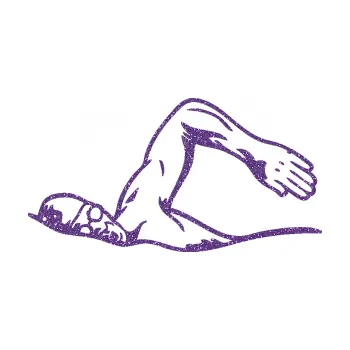 Polep vozidla SAMOLEPKA Plavání levá 002 (87 - Ultra Metalic fialová) NA AUTO, NÁLEPKA, FÓLIE, POLEP, TUNING, VLASTNÍ TEXT, TISK, AUTOSAMOLEPKY.cz, POLEPY, OBRÁZEK, LOGO, SAMOLEPKY