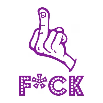 Polep vozidla SAMOLEPKA F*CK 002 nápis (14 - fialová) NA AUTO, NÁLEPKA, FÓLIE, POLEP, TUNING, VLASTNÍ TEXT, TISK, AUTOSAMOLEPKY.cz, POLEPY, OBRÁZEK, LOGO, SAMOLEPKY