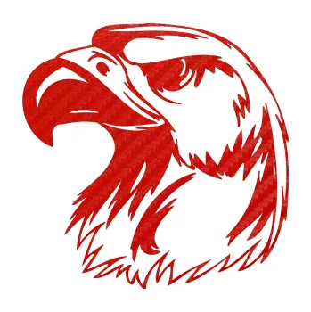 Samolepicí dekorace na vozidlo Predators 014 levá (53 - 3D karbon červený) SAMOLEPKA NA AUTO, NÁLEPKA, FÓLIE, POLEP, TUNING, VLASTNÍ TEXT, TISK, AUTOSAMOLEPKY.cz, POLEPY, OBRÁZEK, LOGO, 3D STICKERS