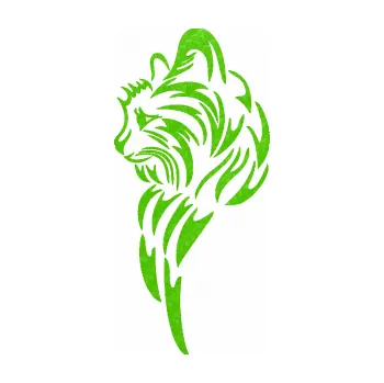 Samolepící dekorace SAMOLEPKA Kočka 019 levá (58 - 3D karbon zelený kawasaki) NA AUTO, NÁLEPKA, FÓLIE, POLEP, TUNING, VLASTNÍ TEXT, TISK, AUTOSAMOLEPKY.cz, POLEPY, OBRÁZEK, LOGO, SAMOLEPKY