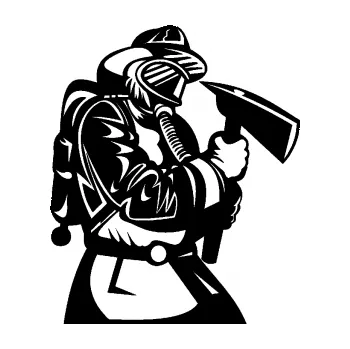 Samolepící dekorace SAMOLEPKA Hasič 012 pravá (01 - černá) NA AUTO, NÁLEPKA, FÓLIE, POLEP, TUNING, VLASTNÍ TEXT, TISK, AUTOSAMOLEPKY.cz, POLEPY, OBRÁZEK, LOGO, SAMOLEPKY