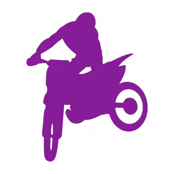 Samolepící dekorace Motorka 037 levá motokros (14 - fialová) SAMOLEPKA NA AUTO, NÁLEPKA, FÓLIE, POLEP, TUNING, VLASTNÍ TEXT, TISK, AUTOSAMOLEPKY.cz, POLEPY, OBRÁZEK, LOGO, 3D STICKERS