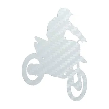 Samolepící dekorace SAMOLEPKA Motorka 014 pravá motokros (51 - 3D karbon bílý) NA AUTO, NÁLEPKA, FÓLIE, POLEP, TUNING, VLASTNÍ TEXT, TISK, AUTOSAMOLEPKY.cz, POLEPY, OBRÁZEK, LOGO, SAMOLEPKY