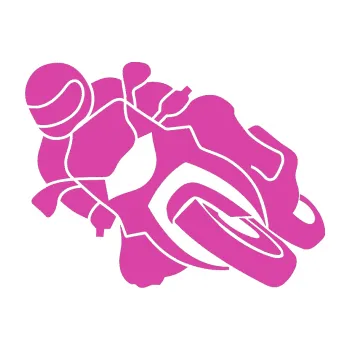 Samolepící dekorace Motorka 001 levá silniční motorky (16 - růžová) SAMOLEPKA NA AUTO, NÁLEPKA, FÓLIE, POLEP, TUNING, VLASTNÍ TEXT, TISK, AUTOSAMOLEPKY.cz, POLEPY, OBRÁZEK, LOGO, 3D STICKERS