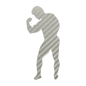 Polep vozidla Kulturista 005 levá (52 - 3D karbon stříbrný) SAMOLEPKA NA AUTO, NÁLEPKA, FÓLIE, POLEP, TUNING, VLASTNÍ TEXT, TISK, AUTOSAMOLEPKY.cz, POLEPY, OBRÁZEK, LOGO, 3D STICKERS