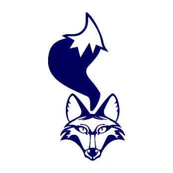 Samolepící dekorace SAMOLEPKA Liška 002 pravá (23 - tmavě modrá) NA AUTO, NÁLEPKA, FÓLIE, POLEP, TUNING, VLASTNÍ TEXT, TISK, AUTOSAMOLEPKY.cz, POLEPY, OBRÁZEK, LOGO, SAMOLEPKY