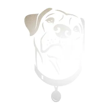 Polep vozidla SAMOLEPKA Pes 119 pravá Labrador (82 - odrazková reflexní bílá) NA AUTO, NÁLEPKA, FÓLIE, POLEP, TUNING, VLASTNÍ TEXT, TISK, AUTOSAMOLEPKY.cz, POLEPY, OBRÁZEK, LOGO, SAMOLEPKY