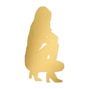 Polep vozidla Erotická žena 044 pravá (43 - zlatá metalíza) SAMOLEPKA NA AUTO, NÁLEPKA, FÓLIE, POLEP, TUNING, VLASTNÍ TEXT, TISK, AUTOSAMOLEPKY.cz, POLEPY, OBRÁZEK, LOGO, 3D STICKERS