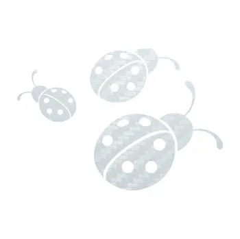 Samolepící dekorace SAMOLEPKA Berušky 001 pravá (51 - 3D karbon bílý) NA AUTO, NÁLEPKA, FÓLIE, POLEP, TUNING, VLASTNÍ TEXT, TISK, AUTOSAMOLEPKY.cz, POLEPY, OBRÁZEK, LOGO, SAMOLEPKY