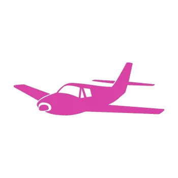 Polep vozidla SAMOLEPKA Letadlo 001 levá (16 - růžová) NA AUTO, NÁLEPKA, FÓLIE, POLEP, TUNING, VLASTNÍ TEXT, TISK, AUTOSAMOLEPKY.cz, POLEPY, OBRÁZEK, LOGO, SAMOLEPKY