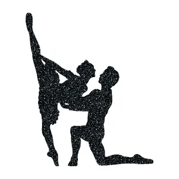 Samolepicí dekorace na vozidlo Balet 002 levá taneční pár (85 - Ultra Metalic černá) SAMOLEPKA NA AUTO, NÁLEPKA, FÓLIE, POLEP, TUNING, VLASTNÍ TEXT, TISK, AUTOSAMOLEPKY.cz, POLEPY, OBRÁZEK, LOGO, 3D STICKERS