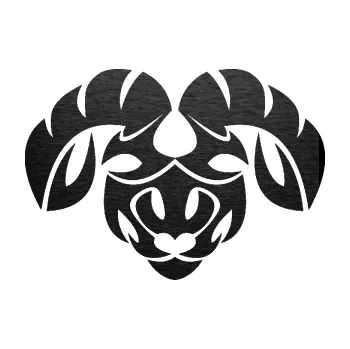 Samolepící dekorace Beran zvěrokruh 003 (63 - škrábaný kov černý) SAMOLEPKA NA AUTO, NÁLEPKA, FÓLIE, POLEP, TUNING, VLASTNÍ TEXT, TISK, AUTOSAMOLEPKY.cz, POLEPY, OBRÁZEK, LOGO, 3D STICKERS