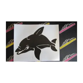 Samolepící dekorace Delfín 003 levá (17 - šedá) SAMOLEPKA NA AUTO, NÁLEPKA, FÓLIE, POLEP, TUNING, VLASTNÍ TEXT, TISK, AUTOSAMOLEPKY.cz, POLEPY, OBRÁZEK, LOGO, 3D STICKERS