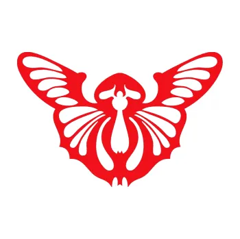 Samolepící dekorace SAMOLEPKA Motýl 002 pravá (10 - červená) NA AUTO, NÁLEPKA, FÓLIE, POLEP, TUNING, VLASTNÍ TEXT, TISK, AUTOSAMOLEPKY.cz, POLEPY, OBRÁZEK, LOGO, SAMOLEPKY