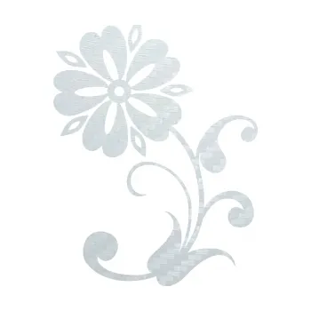 Samolepící dekorace SAMOLEPKA Květina dekor 001 levá (51 - 3D karbon bílý) NA AUTO, NÁLEPKA, FÓLIE, POLEP, TUNING, VLASTNÍ TEXT, TISK, AUTOSAMOLEPKY.cz, POLEPY, OBRÁZEK, LOGO, SAMOLEPKY