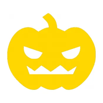 Samolepicí dekorace na vozidlo Halloween 013 pravá (13 - jasně žlutá) SAMOLEPKA NA AUTO, NÁLEPKA, FÓLIE, POLEP, TUNING, VLASTNÍ TEXT, TISK, AUTOSAMOLEPKY.cz, POLEPY, OBRÁZEK, LOGO, 3D STICKERS