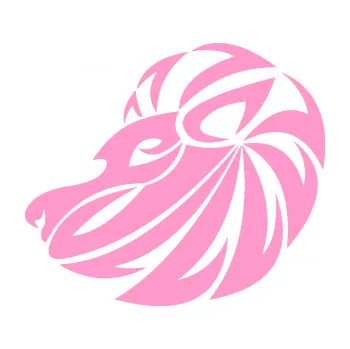 Samolepící dekorace Lev zvěrokruh 003 levá (24 - světle růžová) SAMOLEPKA NA AUTO, NÁLEPKA, FÓLIE, POLEP, TUNING, VLASTNÍ TEXT, TISK, AUTOSAMOLEPKY.cz, POLEPY, OBRÁZEK, LOGO, 3D STICKERS