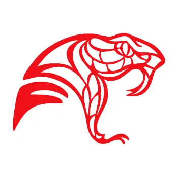 Samolepící dekorace SAMOLEPKA Cobra 003 pravá (10 - červená) NA AUTO, NÁLEPKA, FÓLIE, POLEP, TUNING, VLASTNÍ TEXT, TISK, AUTOSAMOLEPKY.cz, POLEPY, OBRÁZEK, LOGO, SAMOLEPKY